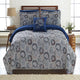 Caen Comforter Set | 8 Piece Queen | Reversible | Gray & Blue