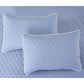 Andria 10 Piece Queen Size Comforter and Coverlet Set The Urban Port Blue and Gray BM202793