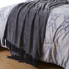 Andria 10 Piece Queen Size Comforter and Coverlet Set The Urban Port Blue and Gray BM202793