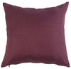 23 x 23 Inch Linen Fabric Pillow with Polyester Fiber Insert, Set of 2, Purple - BM203560 By Casagear Home