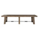 Handcrafted Reclaimed Wood Dining Bench with Grains Distressed Gray - BM203606 BM203606
