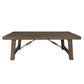 Handcrafted Reclaimed Wood Coffee Table with Grains Weathered Gray - BM203609 BM203609