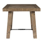 Handcrafted Reclaimed Wood End Table with Grains Weathered Gray - BM203610 BM203610