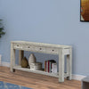 Console Table | Wood | 4 Drawers | Open Shelf | Transitional | White