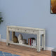 Console Table | Wood | 4 Drawers | Open Shelf | Transitional | White