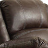 Leather Upholstered Metal Rocker Reclining Chair Brown - BM204345 By Casagear Home BM204345