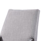 Wood and fabric Upholstered Dining Chairs Set of 2 Gray and Black - BM204541 By Casagear Home BM204541