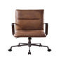 5 Star Base Faux Leather Upholstered Wooden Office Chair , Brown - BM204585 By Casagear Home