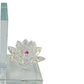 Glass Made Lotus Statuette Bookend Pair of 2 Clear - BM205105 By Casagear Home BM205105