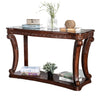 Traditional Sofa Table with Cabriole Legs and Wooden Carving, Brown - BM205337 By Casagear Home