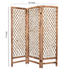 3 Panel Traditional Foldable Screen with Rope Knot Design Brown - BM205389 By Casagear Home BM205389
