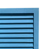 3 Panel Foldable Wooden Shutter Screen with Straight Legs Blue - BM205393 By Casagear Home BM205393