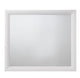 Mirror | Rectangular | Wood Frame | Silver & White