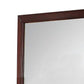 Transitional Style Mirror with Raised Wooden Frame Brown and Silver - BM205580 By Casagear Home BM205580