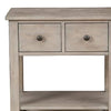 Transitional Nightstand with Two Drawers and Bottom Shelf Gray - BM205695 By Casagear Home BM205695