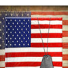 Canvas American Flag with Necklace Wall Print Small Multicolor - BM205901 By Casagear Home BM205901