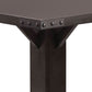 40 Square Dining Table with Pedestal Base Brown By Casagear Home BM206235
