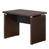 Transitional Style Wooden Desk Return with Wide Top Espresso Brown By Casagear Home BM206505