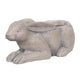 Planter | Ideal Rabbit | Polyresin | Large | Antique Styled | Gray