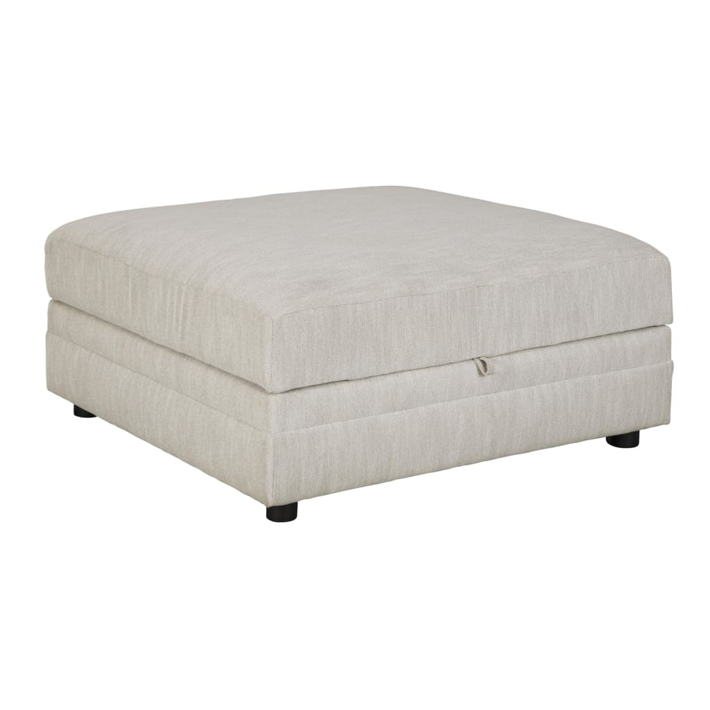 39" Square Upholstered Ottoman with Storage, White By Casagear Home