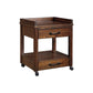 24" 2 Drawers Wooden Printer Stand with Casters, Brown By Casagear Home