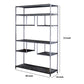 72 7-Shelf Geometric Pattern Bookshelf Silver and Gray By Casagear Home BM209606