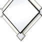 45 Diamond Shaped Accent Wall Mirror Silver By Casagear Home BM209637