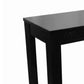 24 Wooden Chairside Table with Bottom Shelf in Black by Casagear Home BM210203