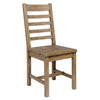 Farmhouse Wooden Dining Chair with Ladder Back Set of 2 Brown By Casagear Home BM210350