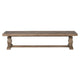 Rectangular Reclaimed Wood Bench with Trestle Base Weathered Brown By Casagear Home BM210353