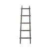 59" 5-Step Wooden Decorative Ladder, Gray By Casagear Home