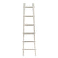 72" 6-Step Wooden Decorative Ladder, White By Casagear Home