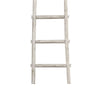 72 6-Step Wooden Decorative Ladder White By Casagear Home BM210394