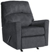 Rocker Recliner | Fabric Upholstered | Tufted Back | Charcoal Gray