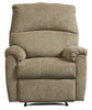 Upholstered Recliner with Pillow Top Armrests, Beige By Casagear Home