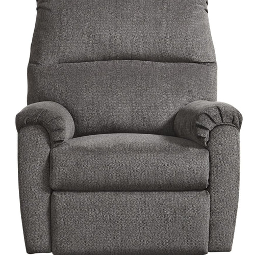 Recliner | Zero Wall | Pillow Top Arms | Fabric Upholstered | Gray