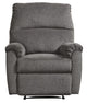 Recliner | Zero Wall | Pillow Top Arms | Fabric Upholstered | Gray