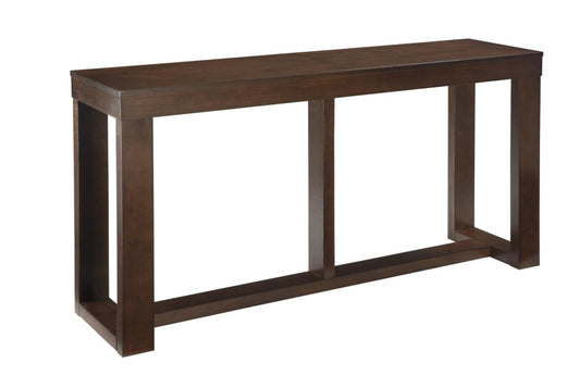 64" Sofa Table with Sled Base, Espresso Brown By Casagear Home