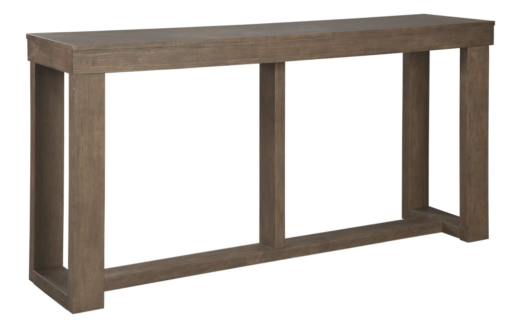 64" Sofa Table with Sled Base, Light Brown By Casagear Home