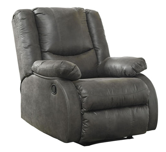 Upholstered Zero Wall Recliner with Pillow Top Arms, Gray By Casagear Home