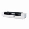 TV Stand | Contemporary | 2 Drawers | Media Compartments | Black & White