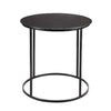 Side Table | Round Metal Frame | Tubular Legs | 20" | Black