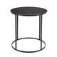Side Table | Round Metal Frame | Tubular Legs | 20" | Black