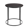 Round Metal Frame Side Table with Tubular Legs, Black by Casagear Home