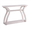 2 Shelf Rectangular Console Table Off White By Casagear Home BM214730