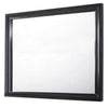 47"X 36" Wood Frame Dresser Top Mirror, Black By Casagear Home