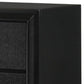 5 Drawer Transitional Chest with Decorative Knobs and Bracket Feet Black By Casagear Home BM215280