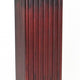 Square Shaped Column Pedestal with Reeded Design Brown By Casagear Home BM215617