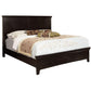 Transitional Style Wooden Eastern King Bed with Tapered Legs,Espresso Brown By Casagear Home