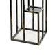 4 Tier Cast Iron Frame Plant Stand with Tubular Legs Black And Gold By Casagear Home BM216736